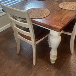 Dining table with six chairs from Ashley furniture