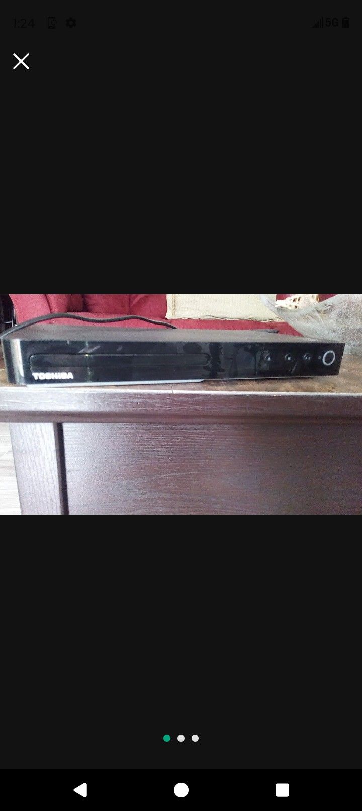 Toshiba Blue Ray With USB, No Remote