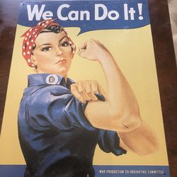 Rosy Rivet Tin Sign