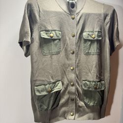 Women’s Vintage Lauren By Ralph Lauren Short Sleeve Sweater