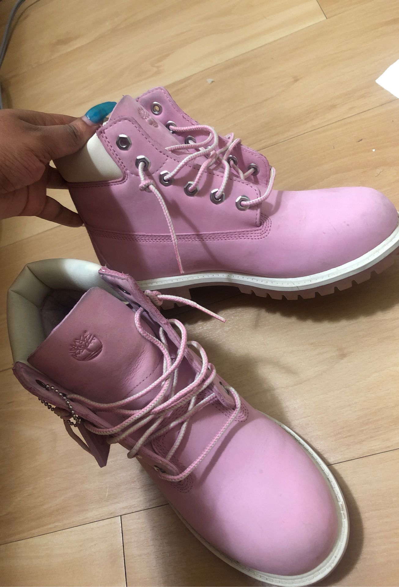 Pink Timberland Boots (Waterproof)