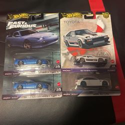 Hotwheels Premium Nissans Supra BMW M3