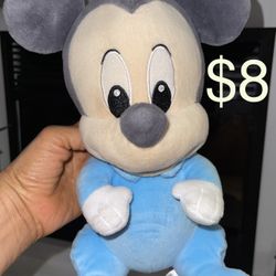 $8 Disney Baby 12” Mickey Mouse In Mint Condition