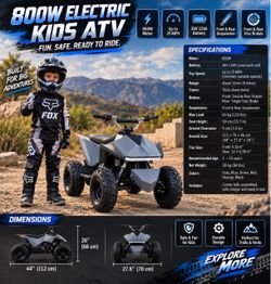 Cyber quad kids electric 4 wheeler atv🔥 800W 36V QUAD – NEW ⚡ LAST UNITS AVAILABLE