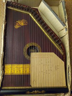 Antique 1894 Mardolin Guitar Harp Instrument