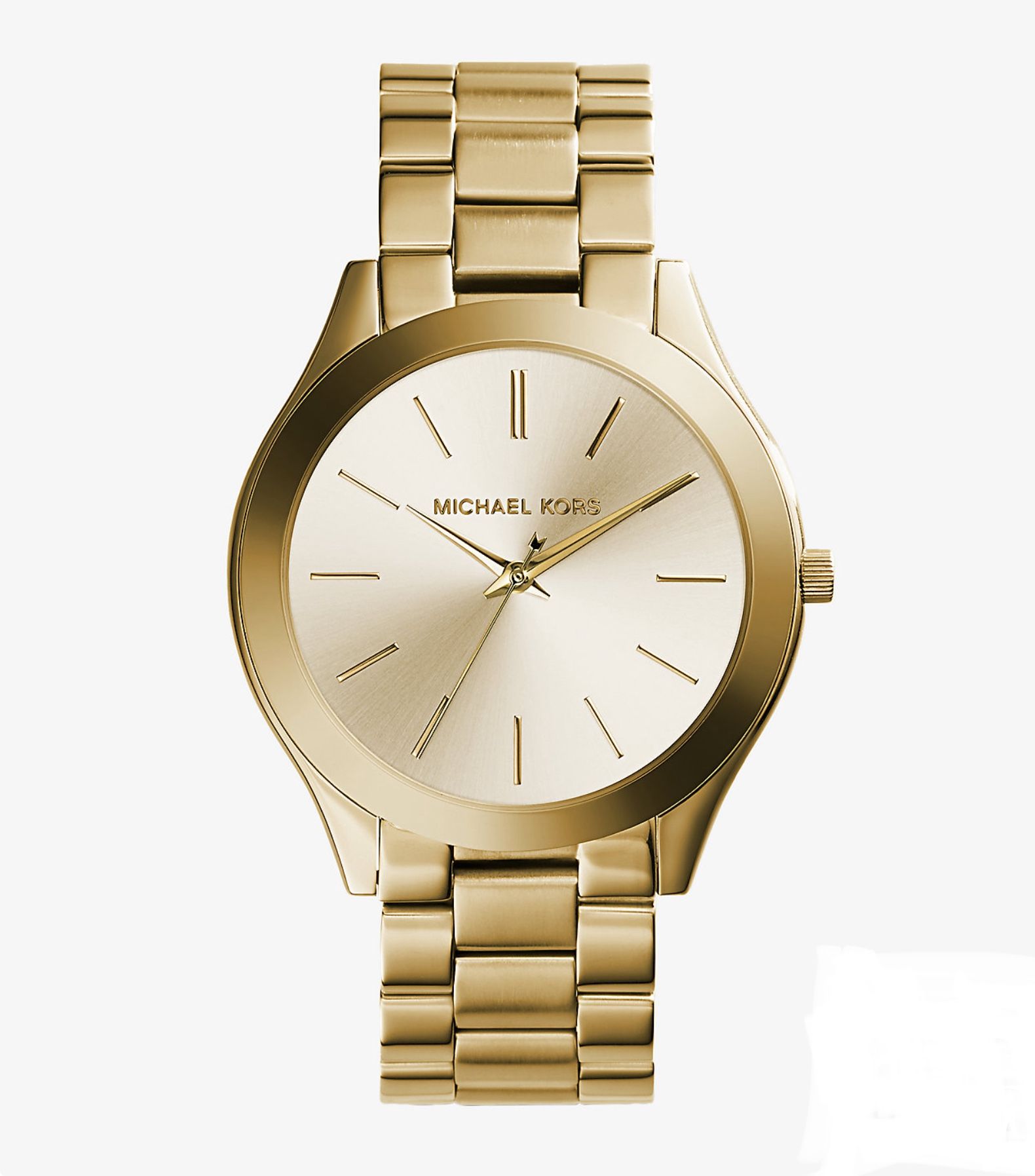 Michael Kors Unisex Slim Runway Gold-Tone Bracelet Watch