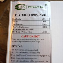 Viair 485c Comparable Pneumatic Portable Compressor 