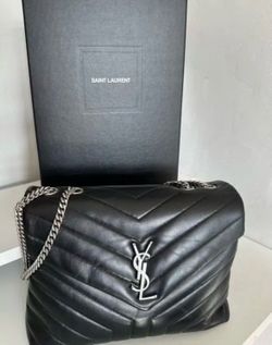 Black Saint Laurent Loulou Chain Bag