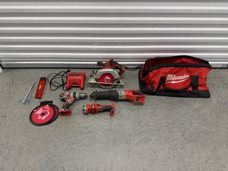 Milwaukee M18 18V Cordless Tool Combo Kit with Charger & Bag (Tool Only / No Batteries)