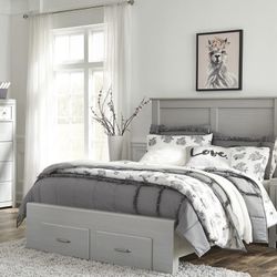 Arcella Twin Bed Set In Gray 