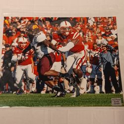 Randy Gregory Nebraska Cornhusker Dallas Cowboys 8 X 10 Auto Sign COA