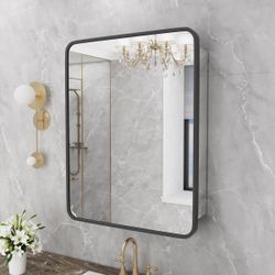 Vanity Mirror Mid Century MCM Medicine Cabinet brand new open box