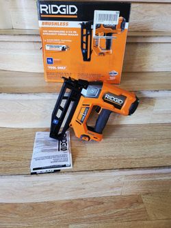 Ridgid brand new  18V Brushless Cordless 16-Gauge 2-1/2 in. Straight Finish Nailer (Tool only