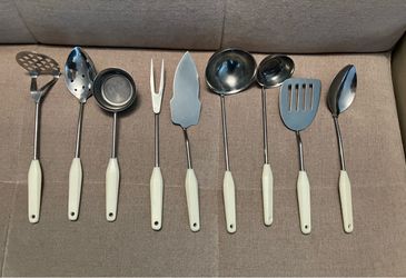 Assorted Vintage & Kitchen Utensil Lot – Spoons, Forks, Serving Pieces & More - L@@K AT THE PHOTOS