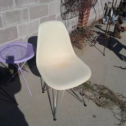 Mid Century Modern Chair Eiffel Tower Base