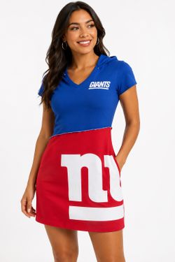 Refried Apparel New York Giants Women's Size XL Hooded Mini Dress (#P4-C9)