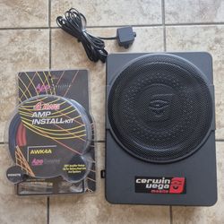 Cerwin Vega Slim Under Seat Amplified 10 Inch Subwoofer