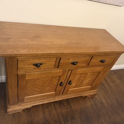 Solid oak buffet