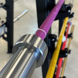 New Pink Chrome Olympic Barbell 