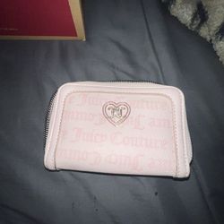 Juicy Couture Powder Blush Pink Flawless Medium Double Zip Around Wallet NWT