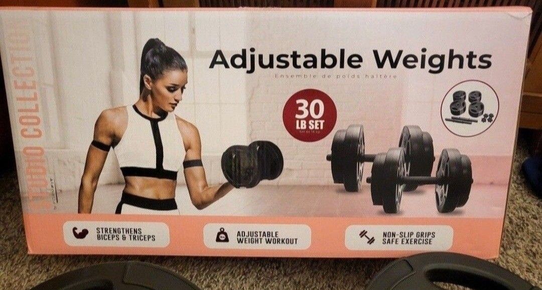 30 LB Adjustable Weights 