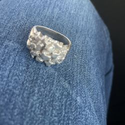 Silver Nugget Ring 
