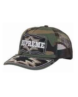Supreme western embroidered mesh back 5 panel camo