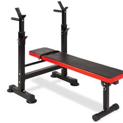 Best Choice, Products Adjustable Folding Fitness Barbell Rack And Weight Bench For Home Gym