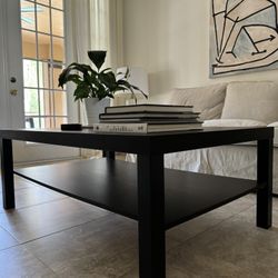 Coffee table, black-brown, 46 1/2x30 3/4 "