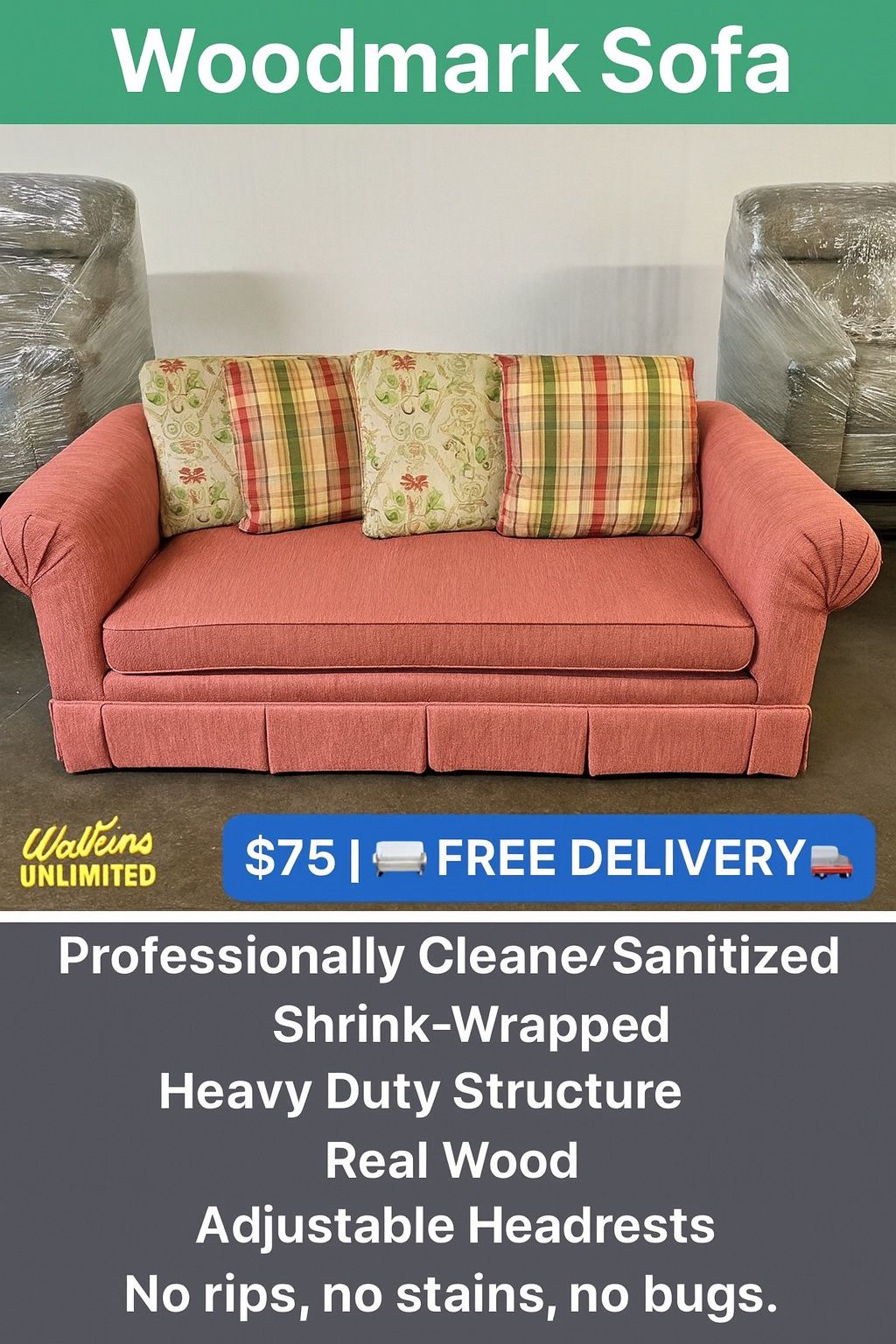 ποΈ BEAUTIFUL QUALITY WOODMARK SOFA π€© π FREE DELIVERY