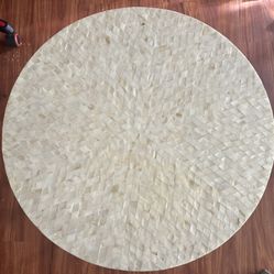 Mother of Pearl Table and Vase