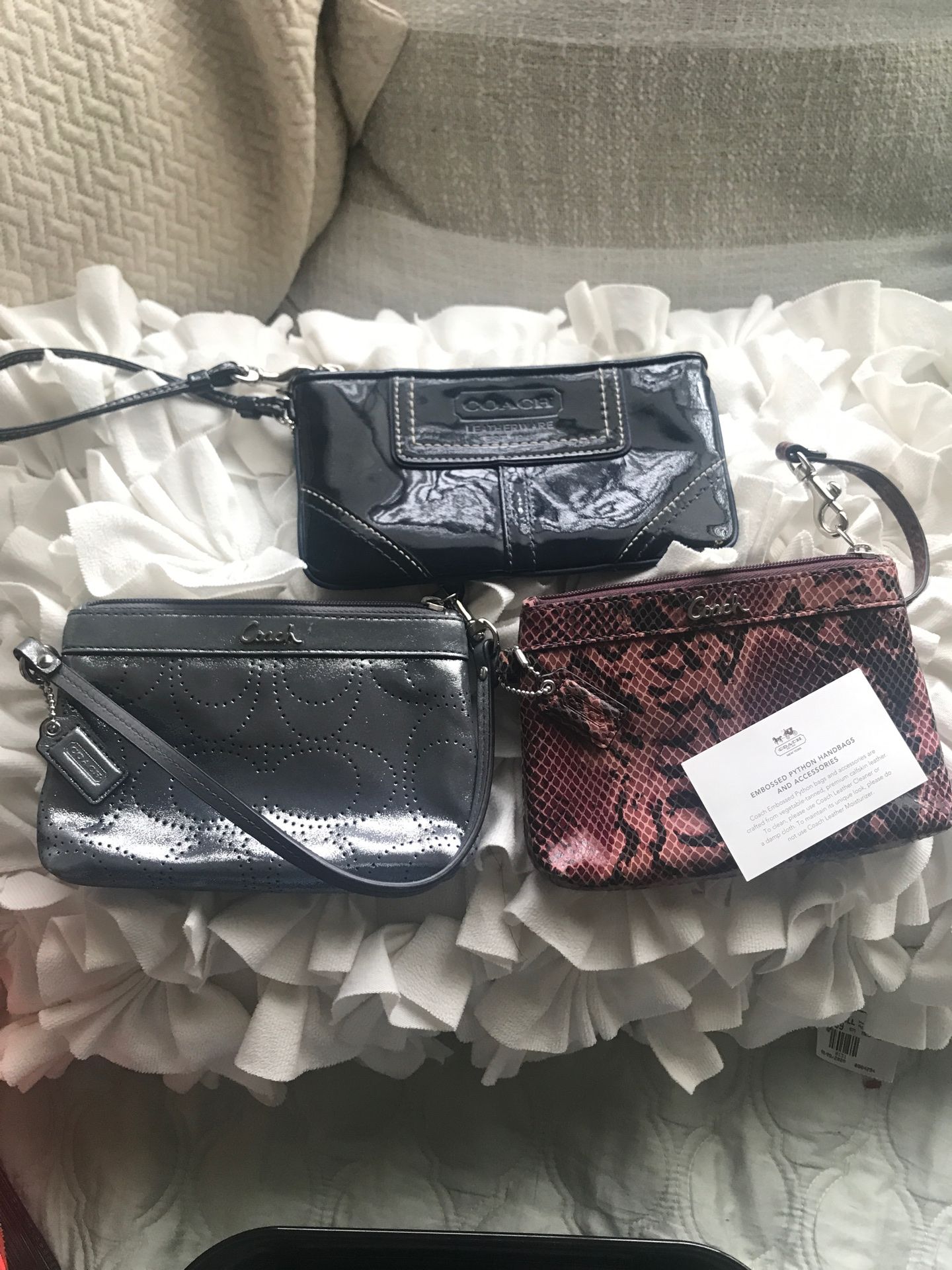 Coach wristlets