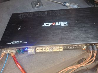 AMPLIFICADOR AMPLIFIER JC POWER 1800 WATTS 5 CHANELS GOOD CONDICIÓN ABLO ESPAÑOL