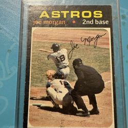 Baseball Card Joe Morgan 1966 Tops Very Rare