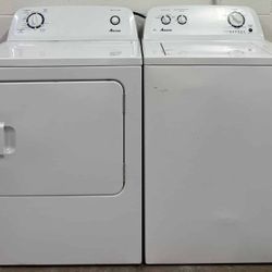 Amana Set Washer NTW4516FW2 and Electric Dryer YNED4655EW1