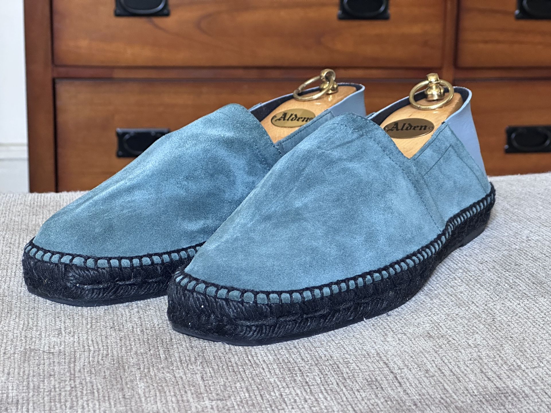 Tom Ford Espadrilles Suede Leather Colorblock Men’s Summer Shoe Size 9 T