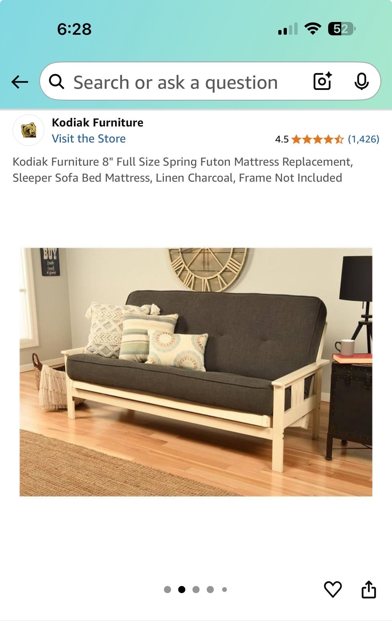Futon Full Size 8” Mattress