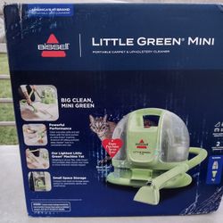 BISSELL Little Green Mini Corded Portable Carpet Cleaner 4064 12' 4" Cleaning Path Green