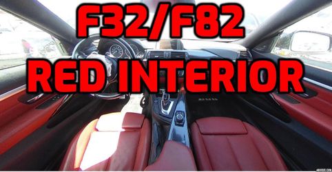 BMW F32 F82 435 RED INTERIOR 440 M4 B58 N55 S55