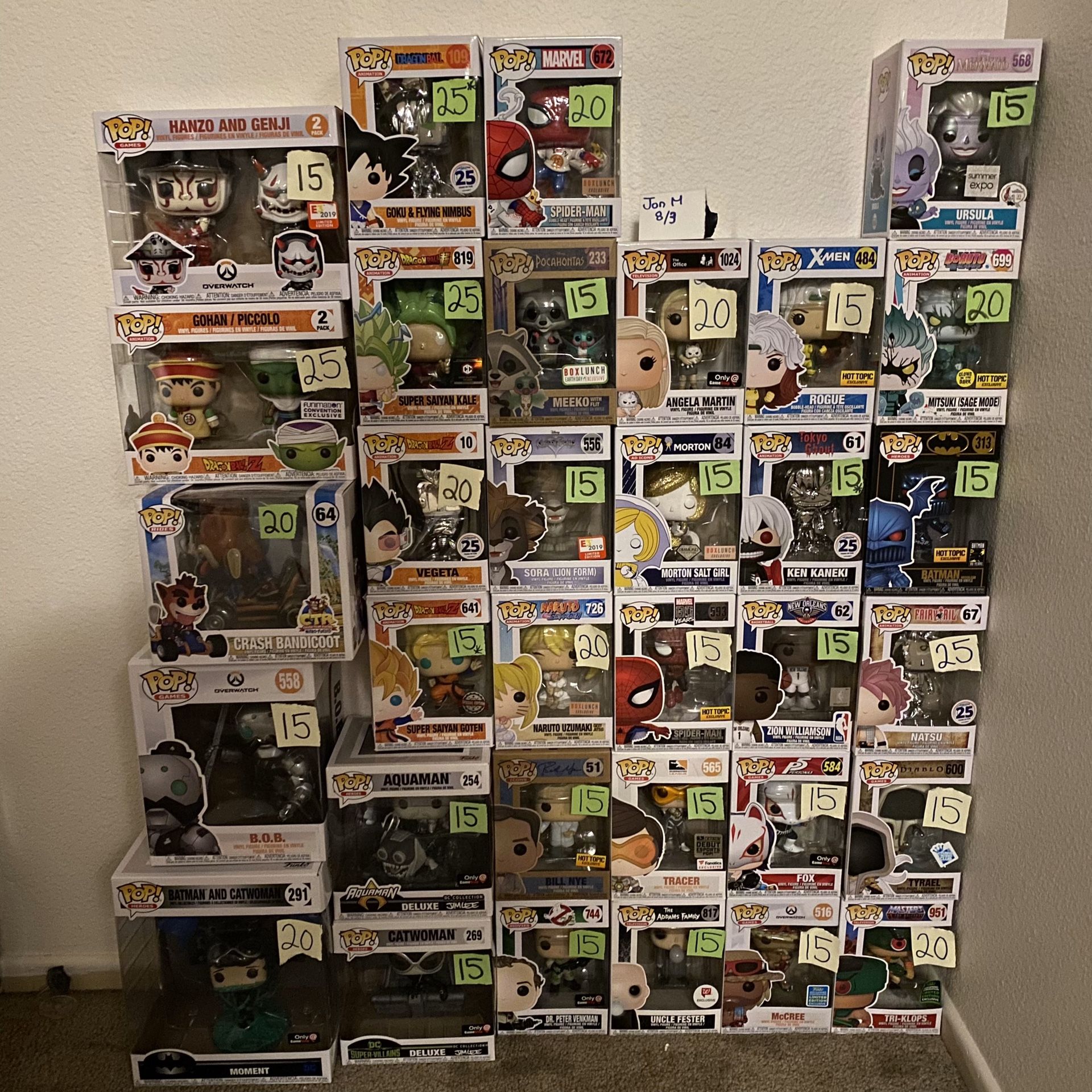 Funko pop exclusive cheap common pops