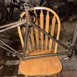 Fixie bike frame $45 and wheels $20 and $20 for the rims 27 inch and 700c and more let me know 