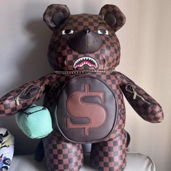 The Sprayground Skull Bear Backpack is a limited edition collectible item designed by the brand Sprayground in the United States. This unique backpack