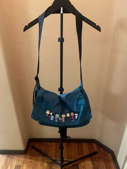 Marc Jacobs x Peanuts Teal Messenger Bag