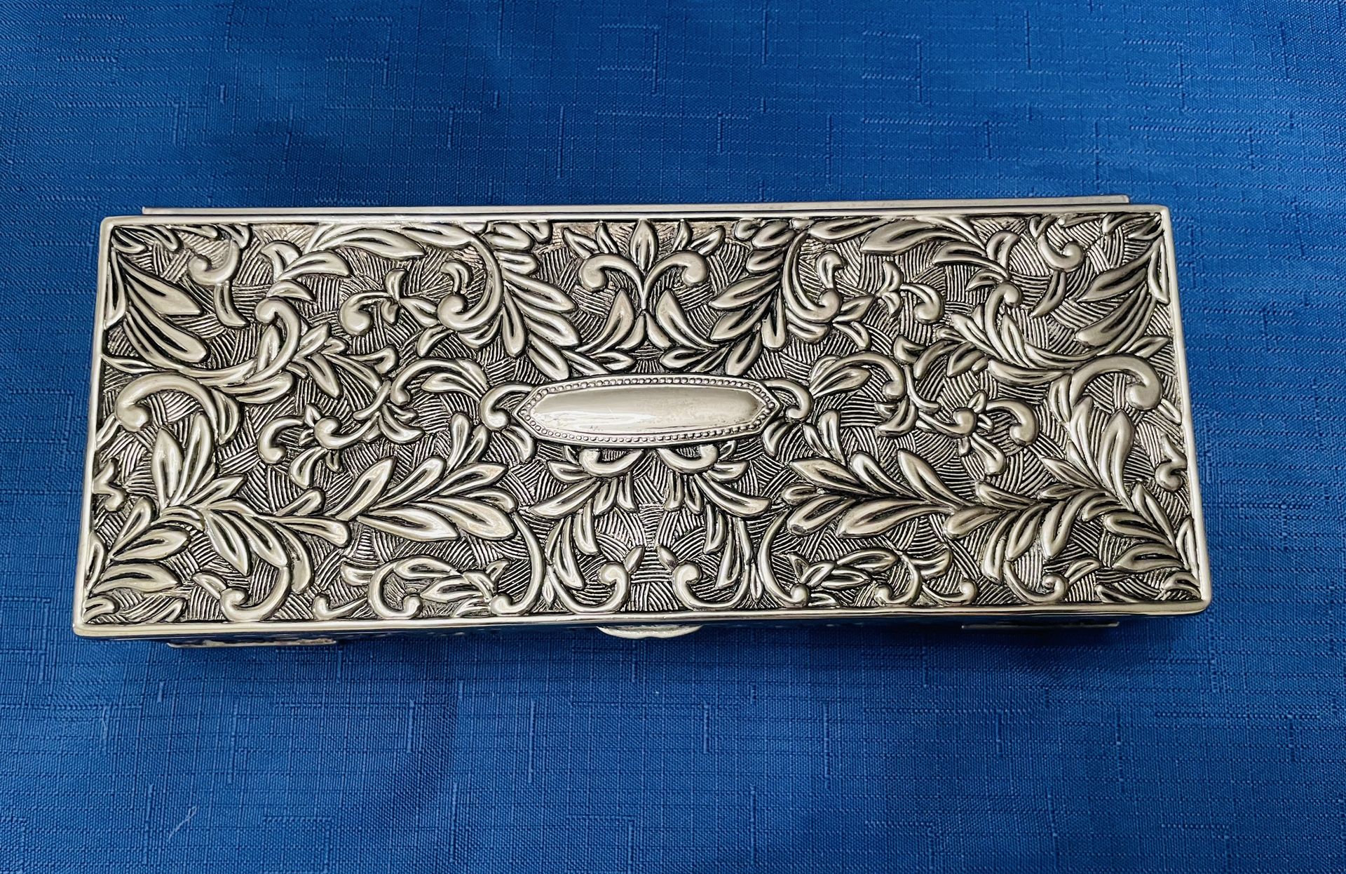 Stunning Vintage Godinger Silver Plate Jewelry Box
