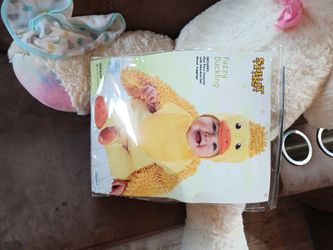 Spirit Halloween Costume Fuzzy Duckling Infant Size 12- 18 Months