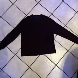 Perry Ellis Motion men's textured merino blend crew neck sweater