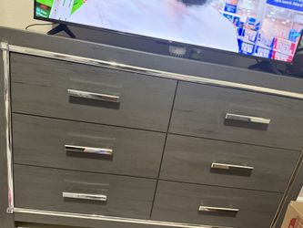 Signature Design by Ashley 6 Drawer Dresser, Master Bedroom Grey Dresser