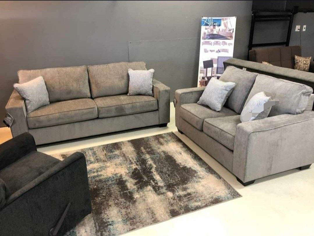 🍄 Altari Sofa And Loveseat set | Sectional-Gray | Sofa | Loveseat | Couch | Sofa | Sleeper| Living Room Furniture| Garden Furniture | Patio Furniture