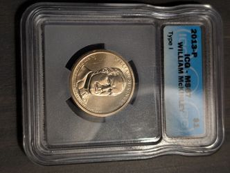 2013 position A McKinley gold dollar graded ms67