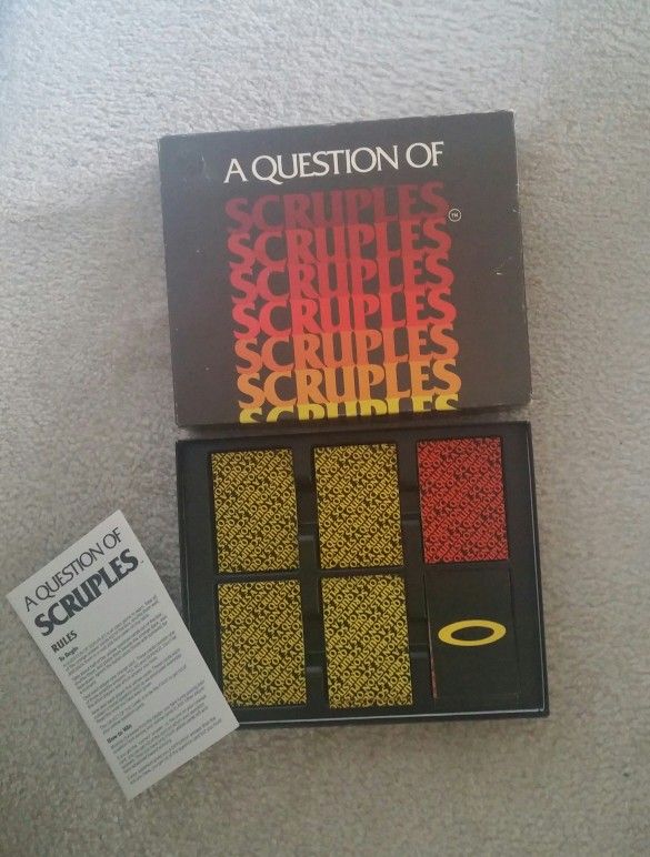 1984 A Question Of Scruples/Adult Bluffing Party Game